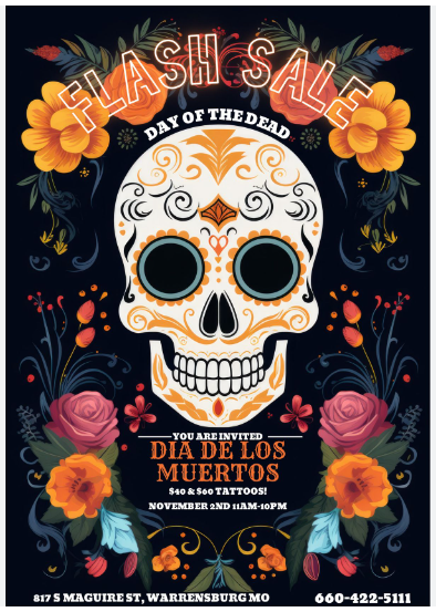 Day of the Dead Flash Sale in Warrensburg, MO